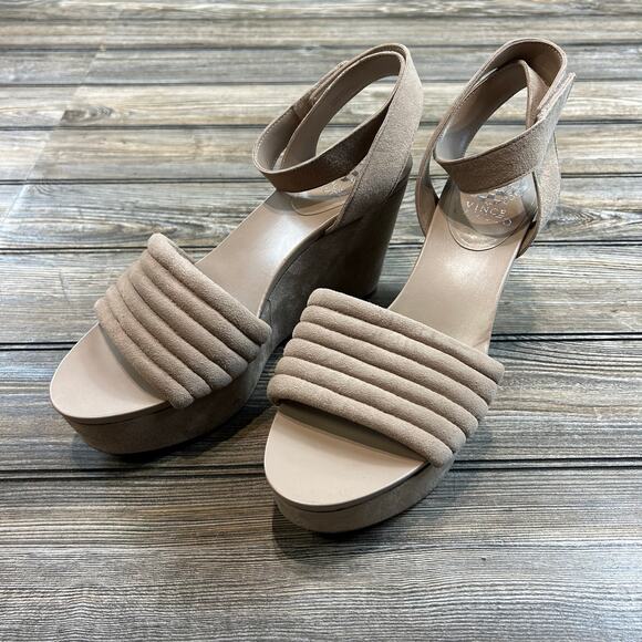 Vince Camuto Varelnta Wedge Sandal NWOB size 10 - Picture 3 of 7